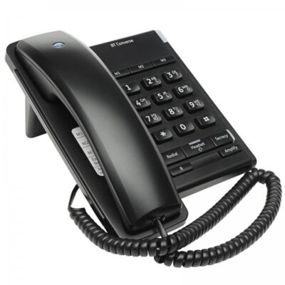 BT Converse 2100 Black Corded Telephone