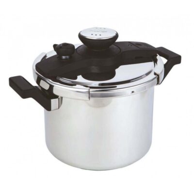 Prestige Stainless Steel Pressure Cooker 47289 with Twist & Lock Lid 6L Capacity