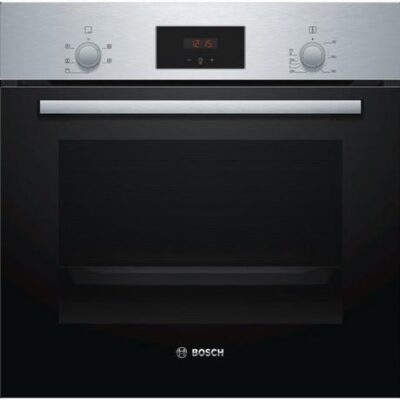 Bosch HHF113BR0B Serie 2 Built In Electric Single Oven with 3D Hot Air - Stainless Steel - A Rated