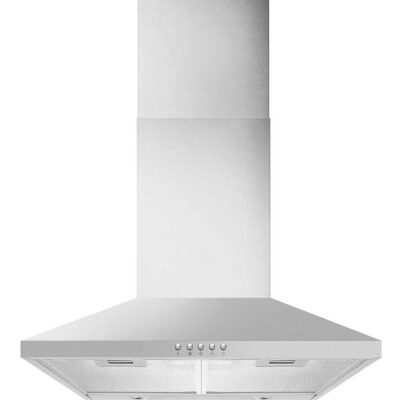 CDA ECH63SS 60cm Chimney Extractor Wall Mounted Cooker Hood - Stainless Steel