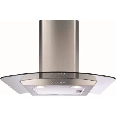 CDA ECP62SS 60cm Curved Stainless Steel Chimney Cooker/Oven Hood - Silver
