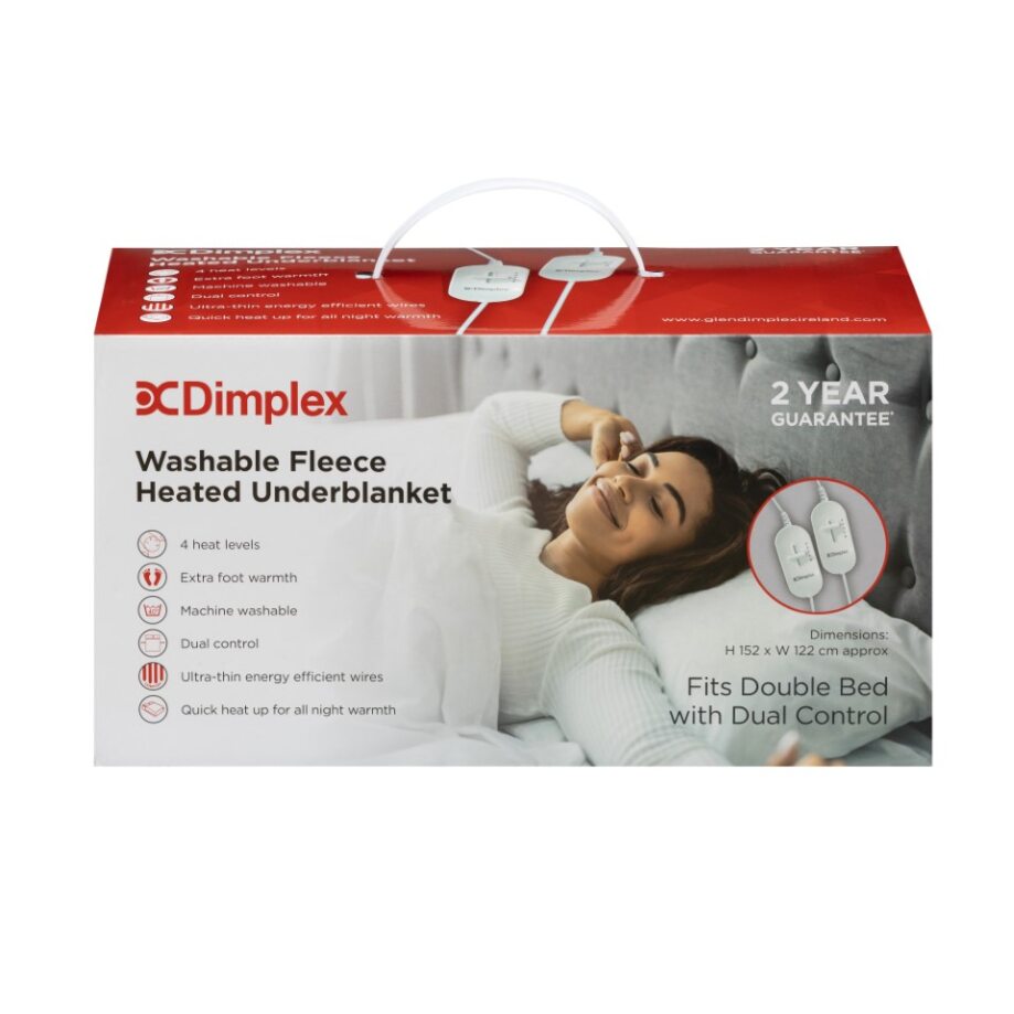 Dimplex Washable Double Fleece Heated Underblanket DFB2003