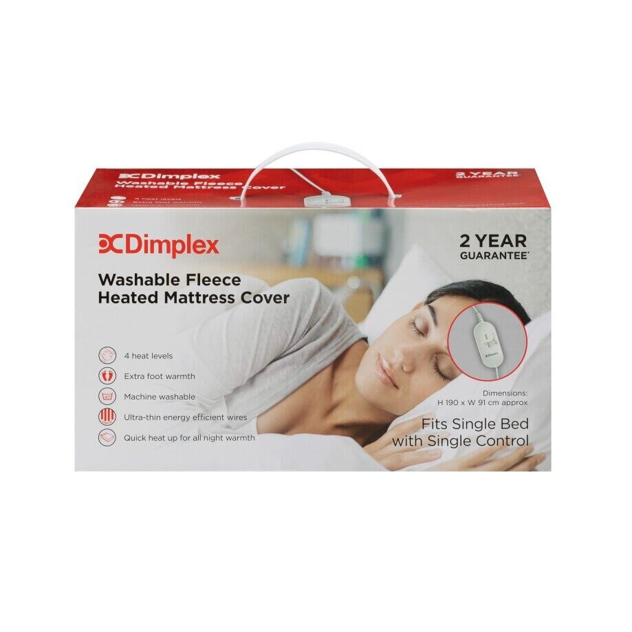 Dimplex Washable Heated Under blanket Single Bed Fitting Single Control