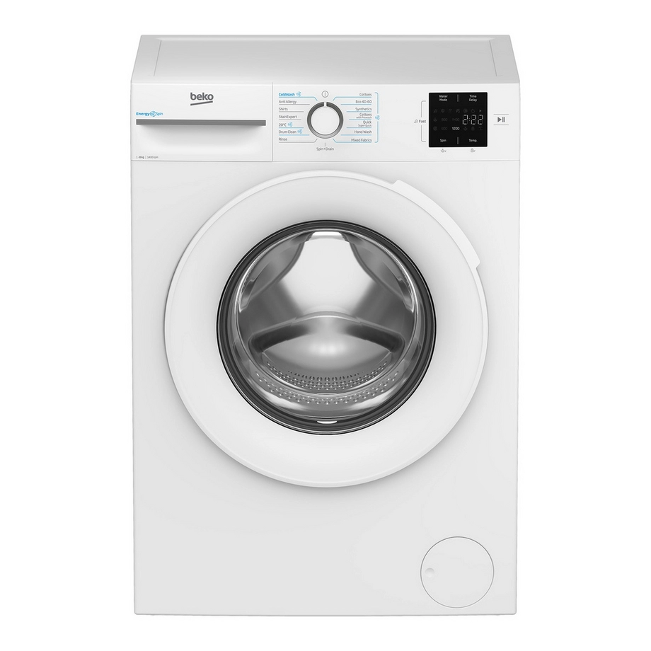 Beko BM3WT3841W 8kg 1400 Spin EnergySpin Washing Machine
