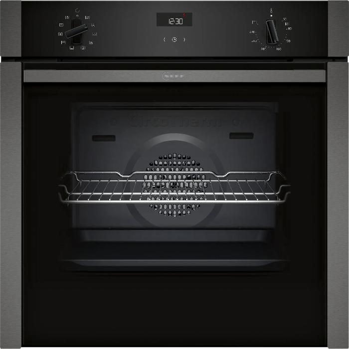 Neff B3ACE4HG0B Slide & Hide Built In Electric Single Oven 60cm