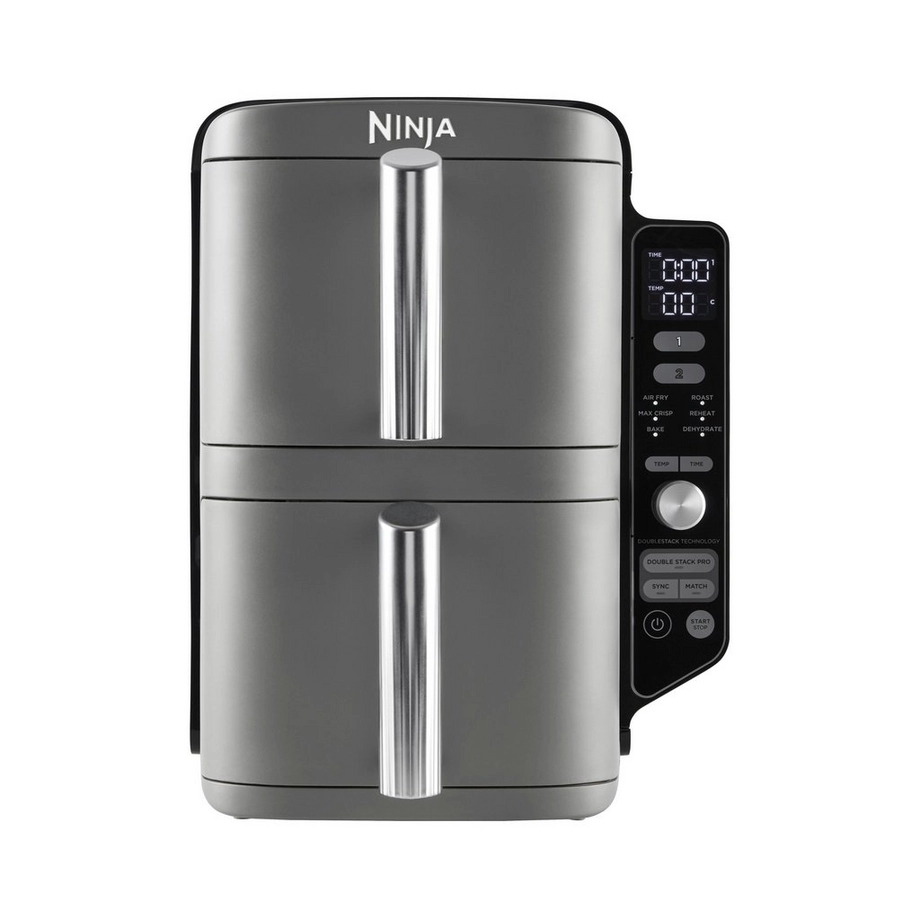 Ninja SL400UK Grey Double Stack XL 2-Drawer 9.5L Air Fryer