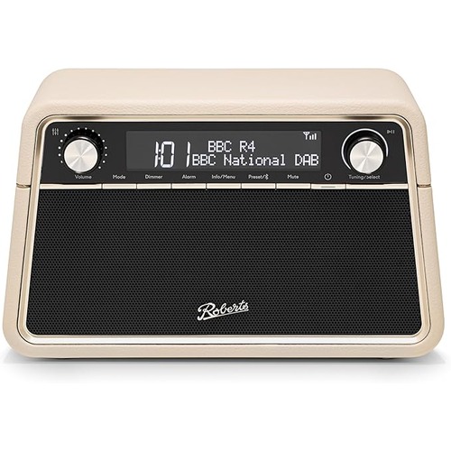 Roberts Reva DAB/FM Bluetooth Pastel Cream Retro Style Radio