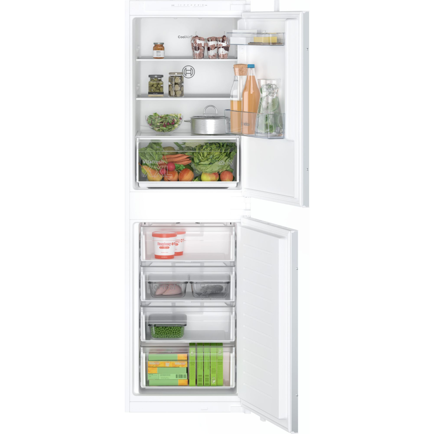 Bosch KIN85NSE0G Series 2, Built-in fridge-freezer