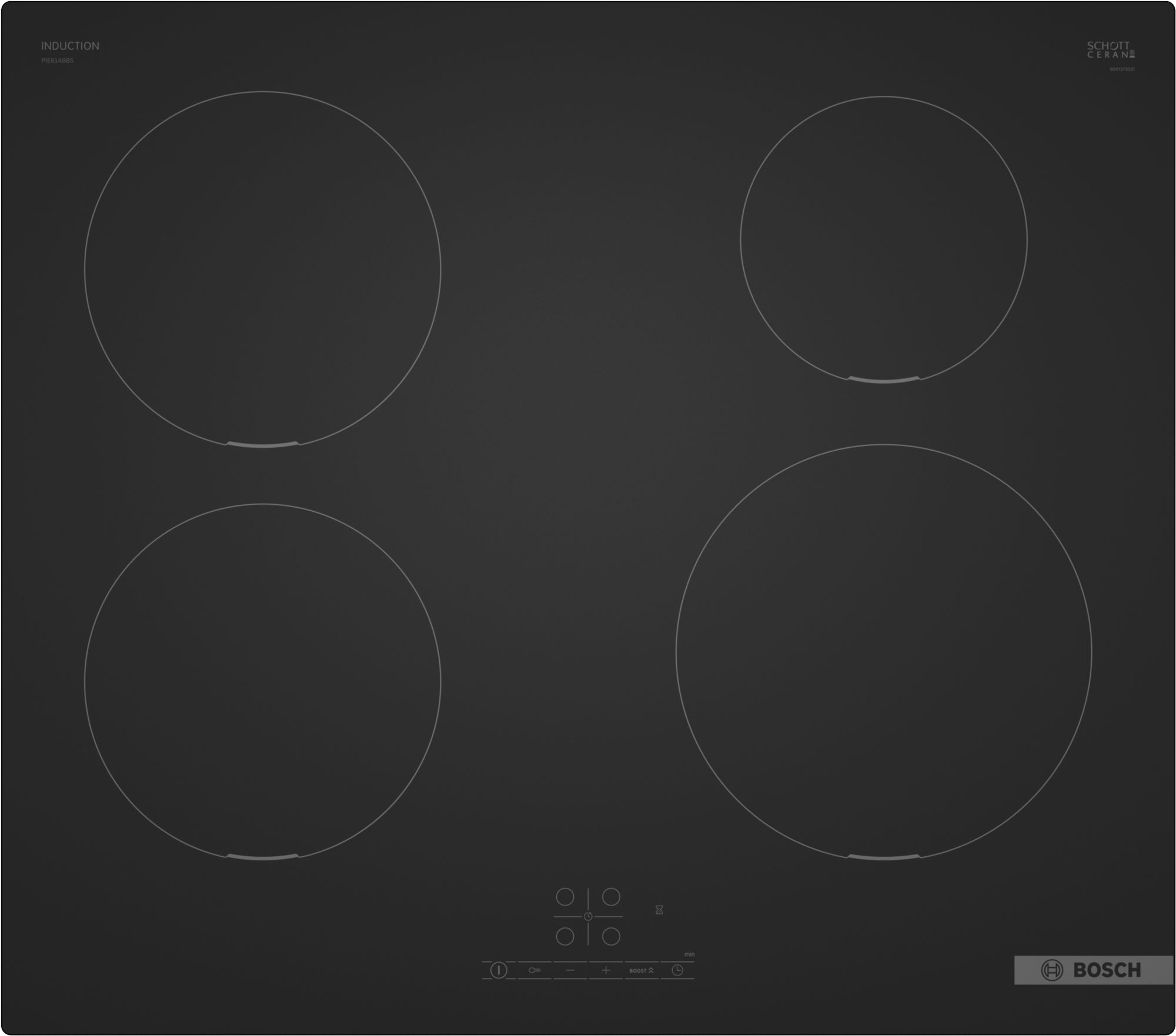 Bosch PIE61ABB5E Series 4, Induction hob