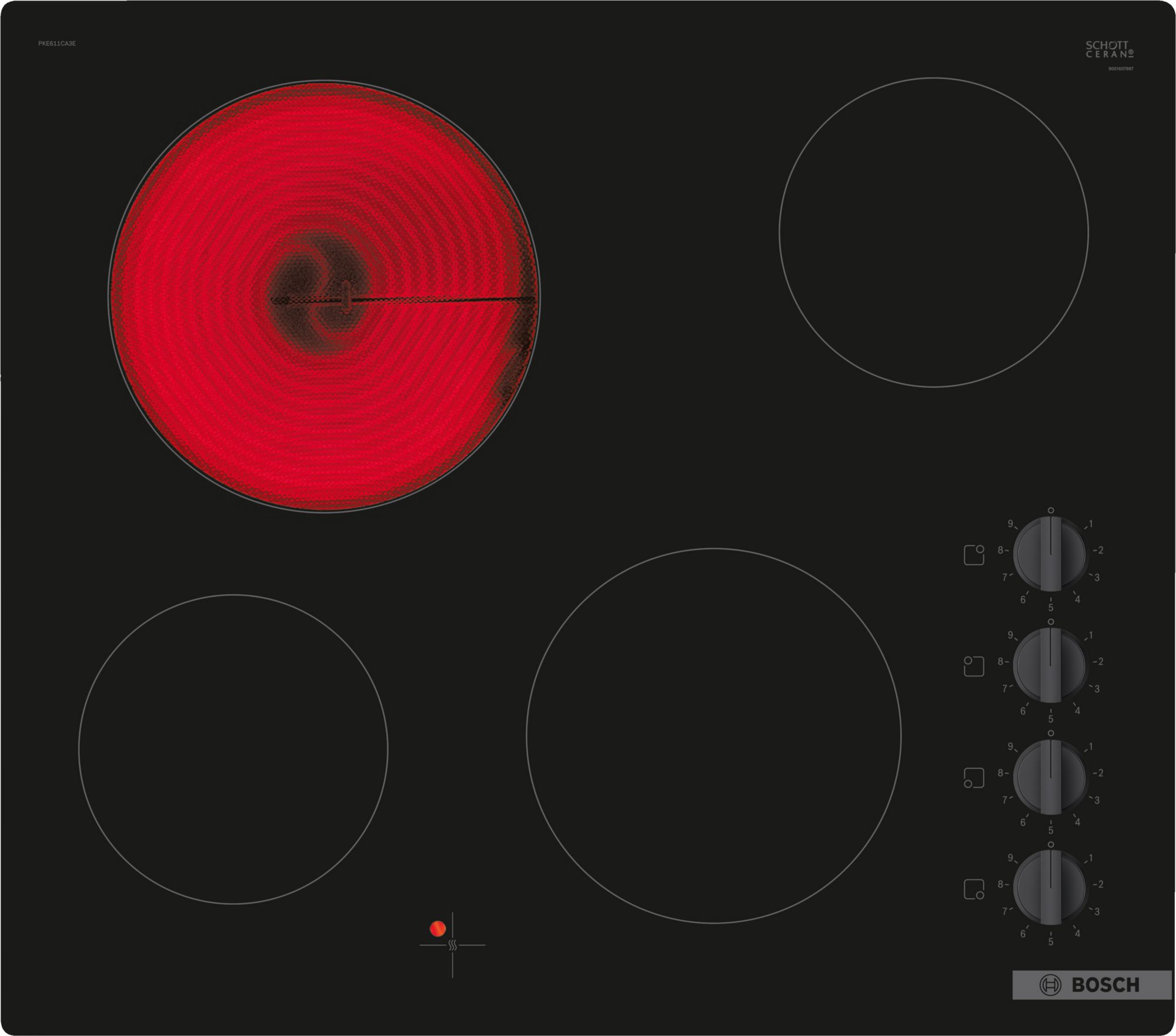 Bosch PKE611CA3E Series 2, Electric hob, 60 cm