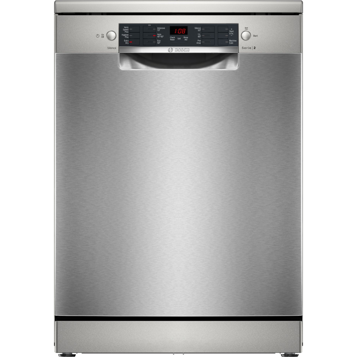 Bosch SMS26AI08G Series 2, Free-standing dishwasher Brushed steel