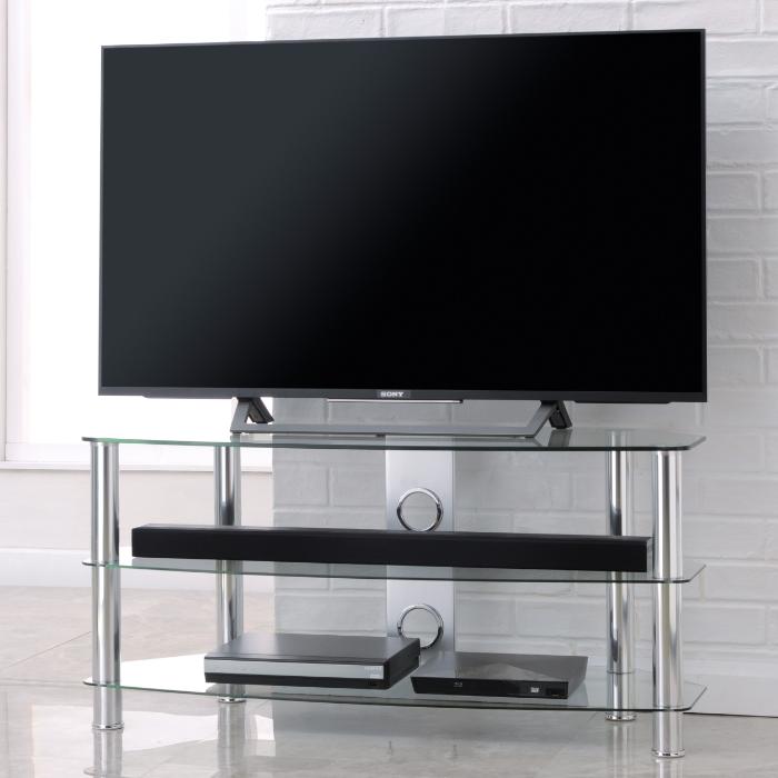 TTAP Vantage TV Stand in Chrome