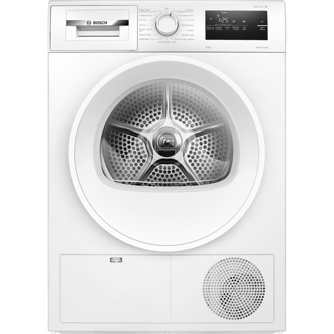 Bosch WTH85225GB Series 4, Heat pump tumble dryer, 8 kg