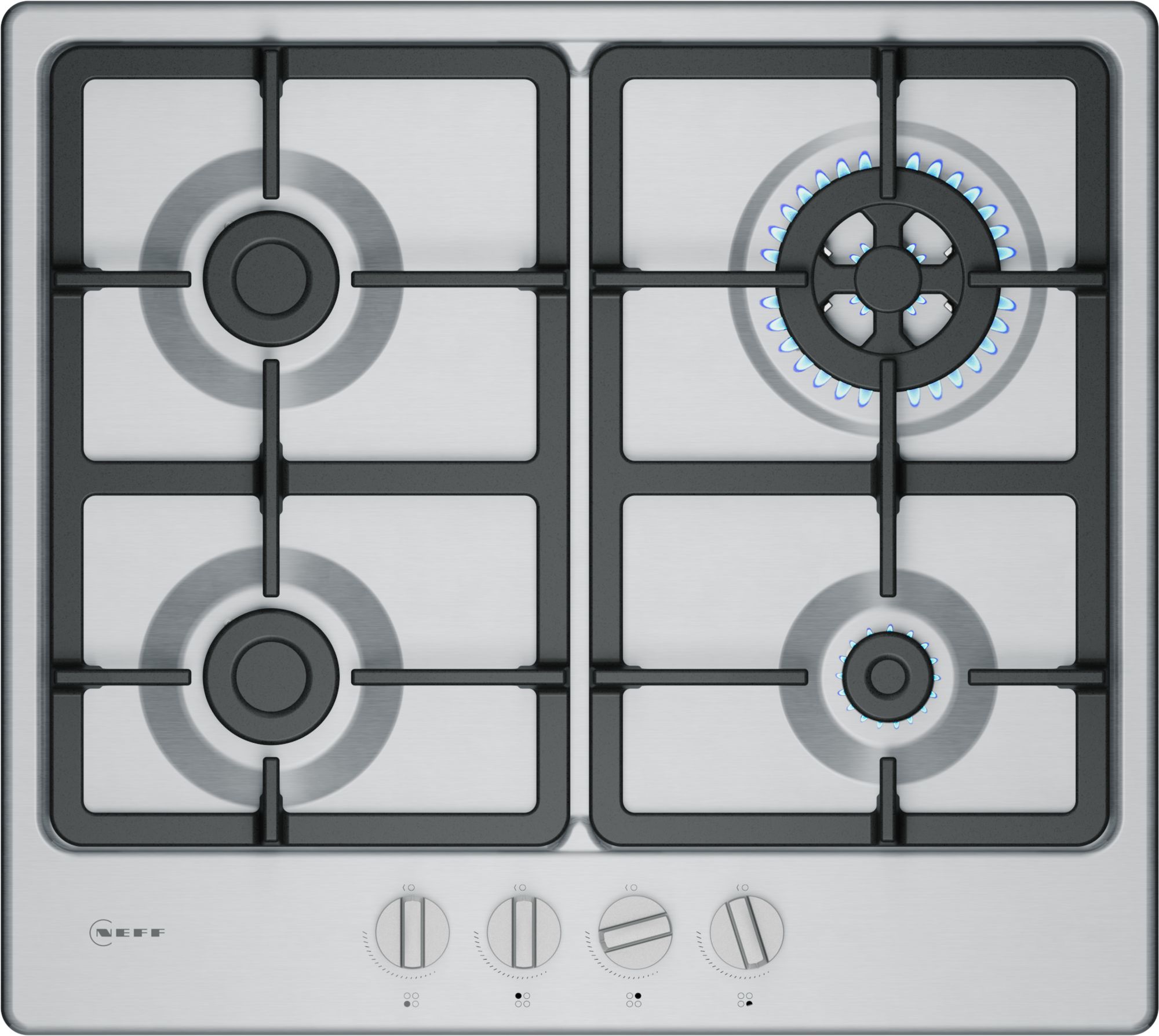 Neff T26GKH8N0 Gas hob, 60 cm, Stainless steel