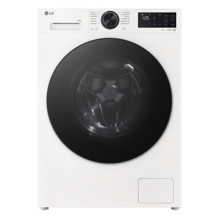 LG Series 5 AI Direct Drive F4X5011TWB - 11 kg 1400 Spin Washing Machine - White
