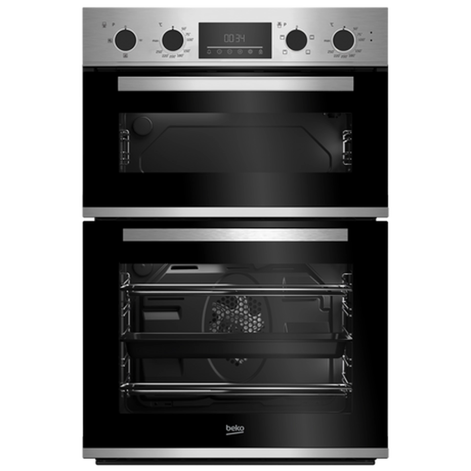 Beko CDFY22309X 59.4cm Built In Double Oven - Stainless Steel